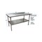 Bk Resources Work Table Stainless Steel Undershelf, Plastic feet 1.5" Riser 60"x24" SVTR-6024 - alternate 4